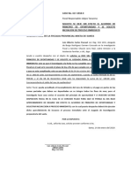 Señora Fiscal de La Fiscalia Provincial Mixta de Santa: Fiscal Responsable: Alejos Tarazona