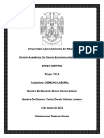 Tarea de Derecho Laboral