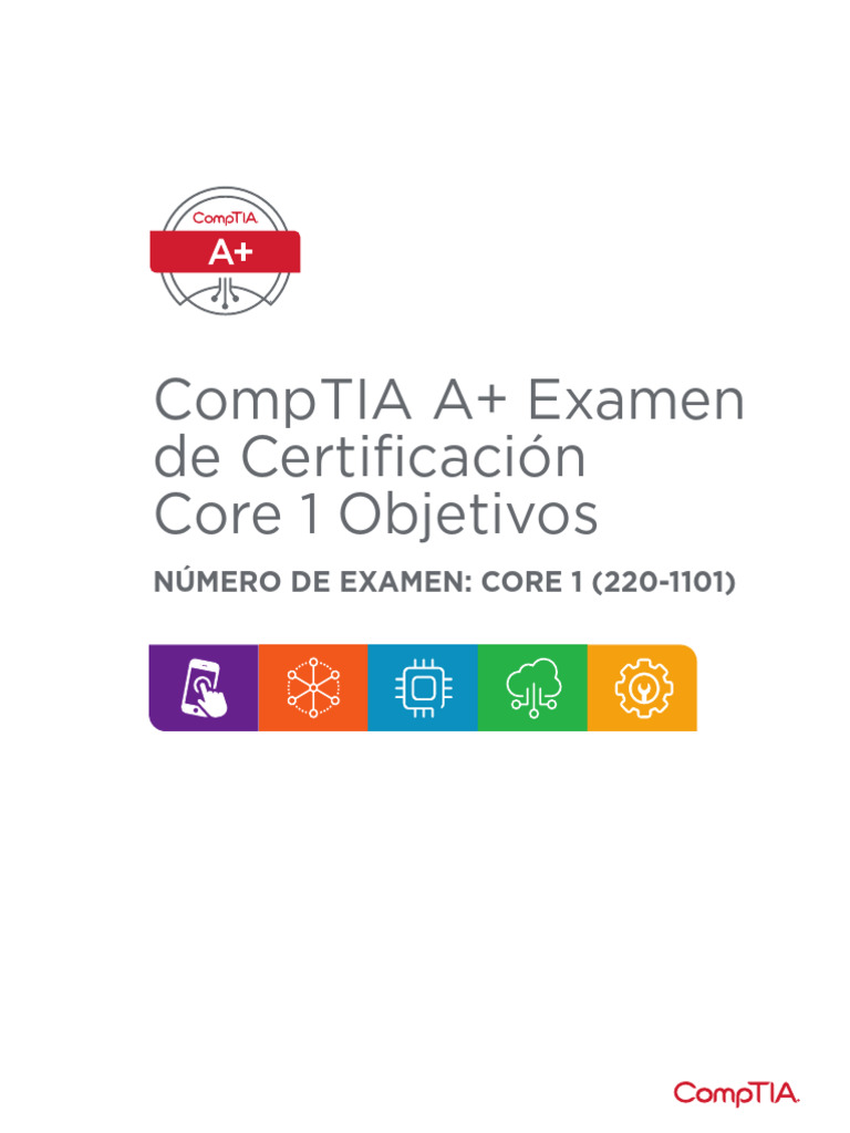 Objetivos del Examen CompTIA A+ 220-1101 | PDF