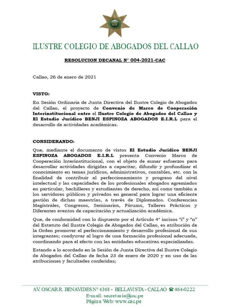 Convenio De Cooperación Interinstitucional Cac Pdf Gobierno Justicia