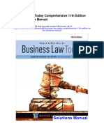 Business Law Today Comprehensive 11th Edition Miller Solutions Manual