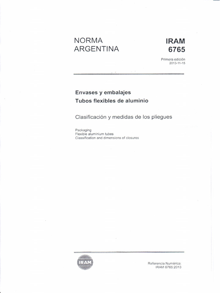 Normas IRAM 6765 | PDF