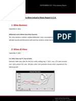 Boletín Mensual EE - UU. SEPTEMBER 2011 WINE INDUSTRY REPORT