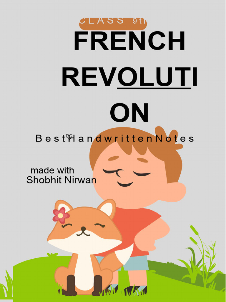 Shobhit Nirwan Class 9 French Revolution