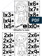 DISEÑATU Ejercicio Tablas de Multiplicar