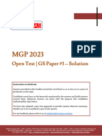 MGP 2023 Open Test GS Paper 3 Sol