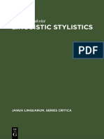 Linguistic Stylistics