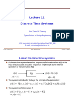 Lecture 11 - Discrete Time Systems (Slides)