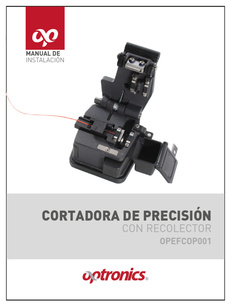 2 Manual Cortadora De Precision Pdf Equipo Componentes Eléctricos