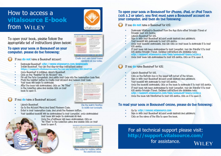 VitalSource Instructions Download Free PDF Ios Software