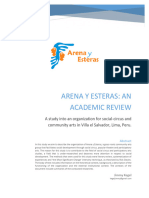 Academic Review of Arena y Esteras