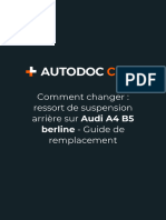 Comment Changer - Ressort de Suspension Arrière Sur Audi A4 B5 Berline - Guide de Remplacement