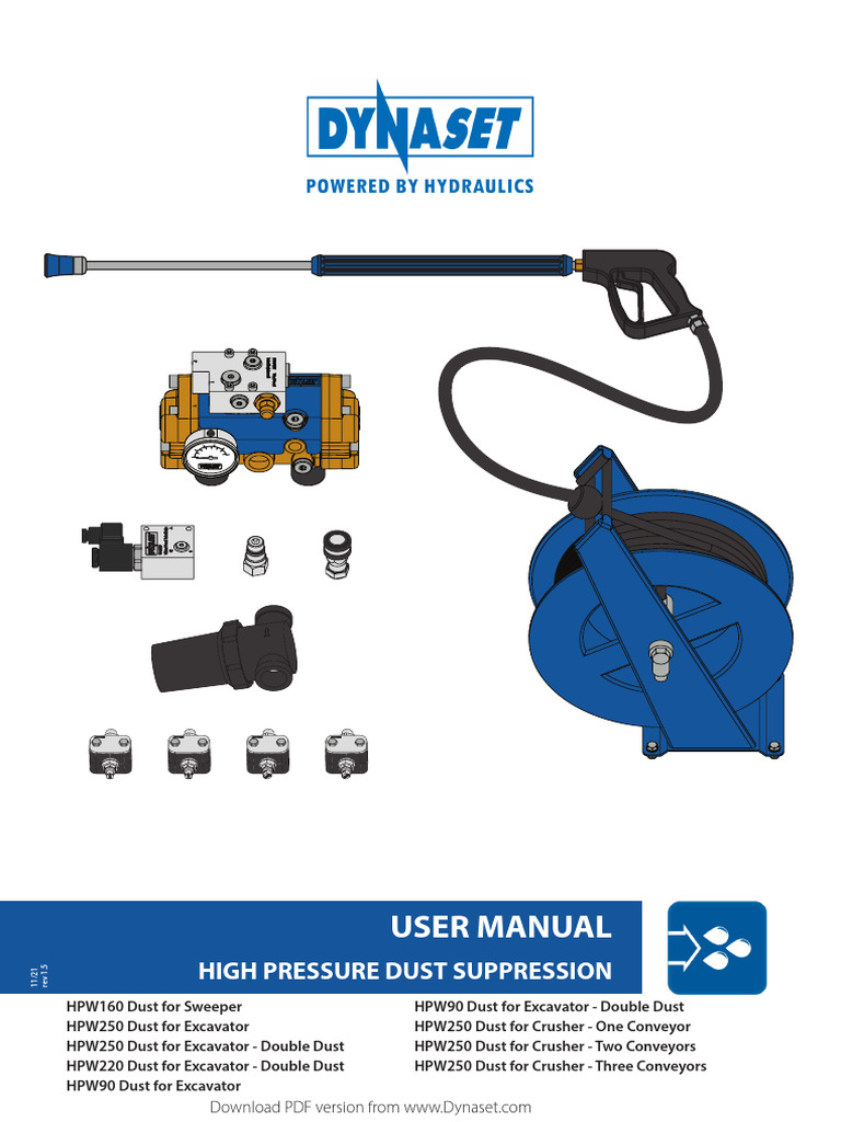 HPW250 High Pressure Dust Suppression Manual | PDF | Pump | Valve