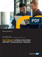 Top 10 Reasons To Move To The Cloud With SAP SuccessFactors Solutions