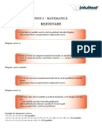 Rezolvare Test 2 Matematica