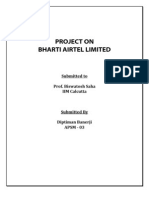 Project on Bharti Airtel Ltd