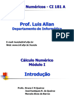 Métodos Numéricos - 1 - Introdução