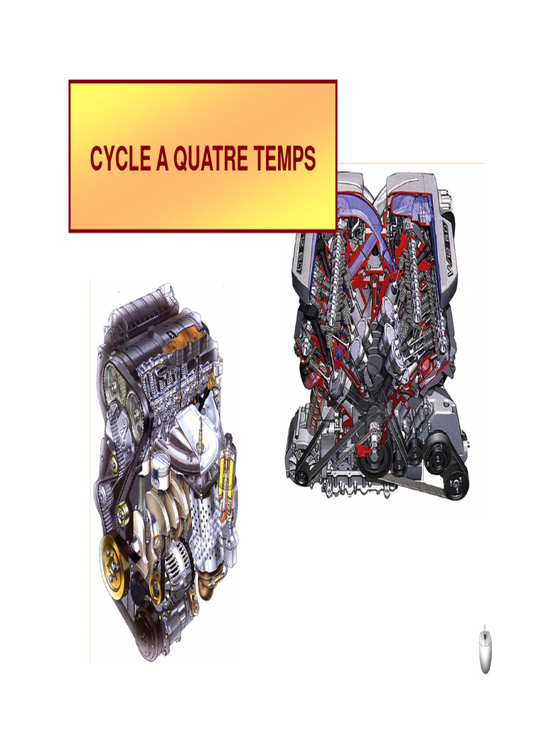 Fonctionnement du moteur à quatre temps PDF Piston Moteur diesel — free download