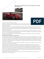 Tratamiento para Isr de La Venta de Un Automóvil Usado Por Parte de Personas Físicas