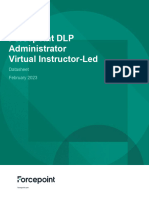 Forcepoint DLP Administrator Virtual Instructor-Led: Datasheet February 2023