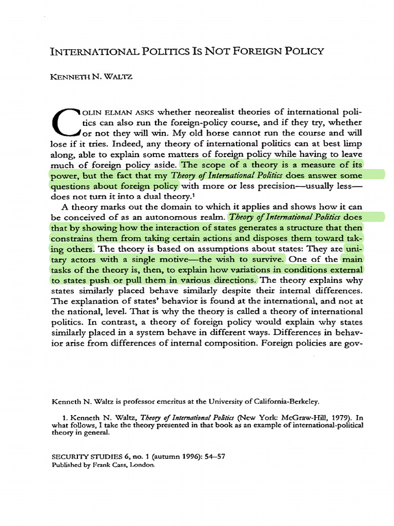 Distinguishing Politics from Policy | PDF | Economics | Theory