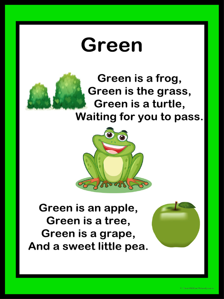 Colour Poems Green | PDF