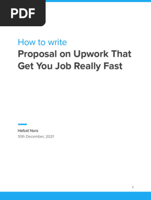How to write proposal on Upwork that get you the job by Hafsat Nura