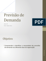 Aula 03 - Previsão de Demanda