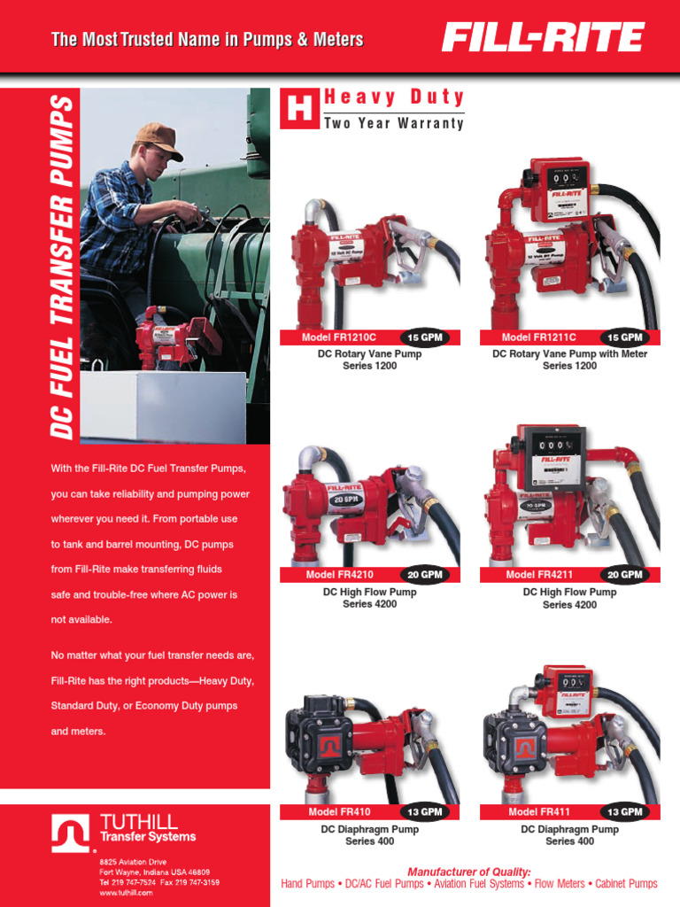 Fr1210c y Fr4210 Bombas Fill-Rite | PDF | Pump | Valve