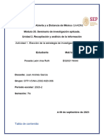 A1 - Elección de La Estrategia de Investigación de Campo