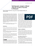 Computational Fluid Dynamics Analysis of Blood Flo