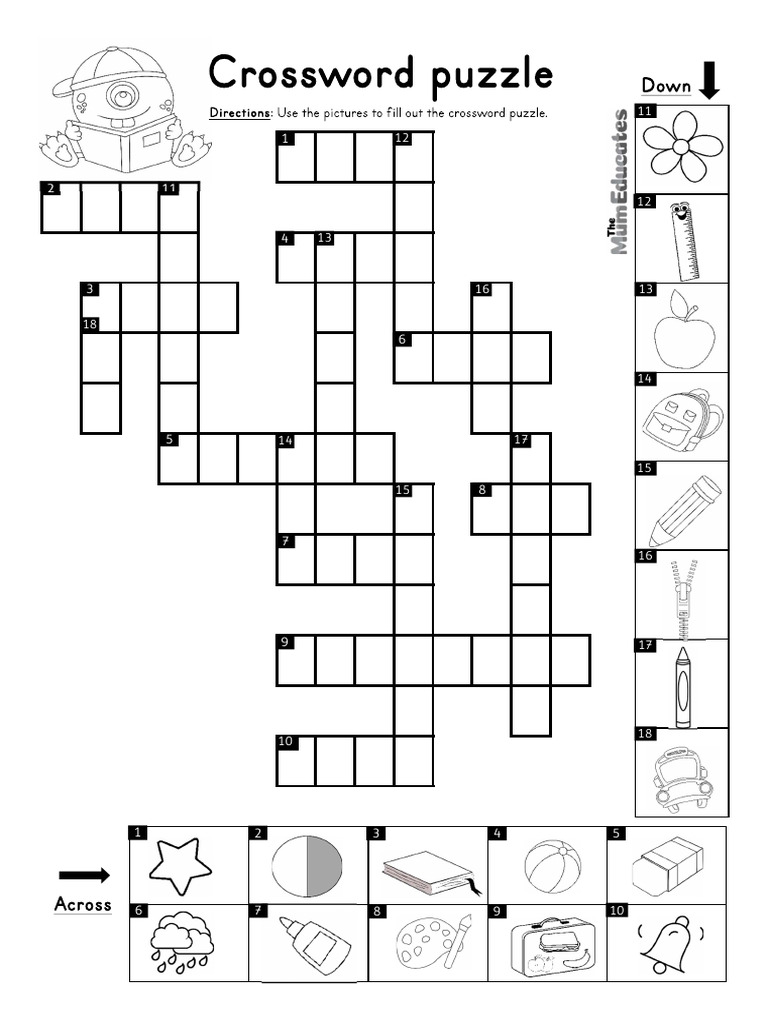 Back To School Crossword Puzzle | PDF