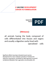 Metazoa Development Identification To Formulation: Vaccine