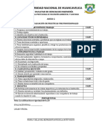 Ficha de Evaluación de Practicas Pre Profesionales