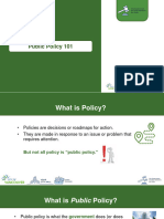 Public Policy 101 Presentation