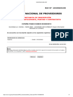 Registro Nacional de Proveedores: Constancia de Inscripción para Ser Participante, Postor Y Contratista