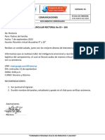 CIRCULAR RECTORAL No S3 - 184 REUNION Y TALLER DE PADRES GRADO 9° y 10°