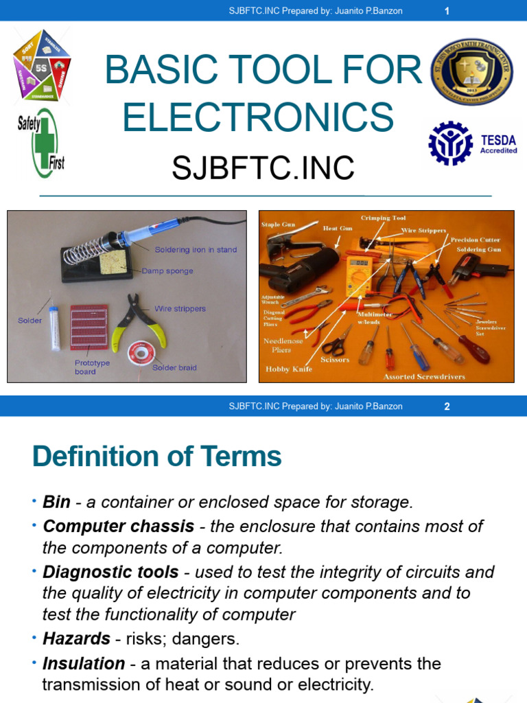 Basic tool for electronics pdf voltage screw