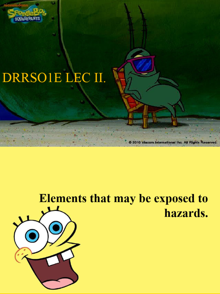 Lecture 2 Elements That May Be Exposed To Hazards Pdf