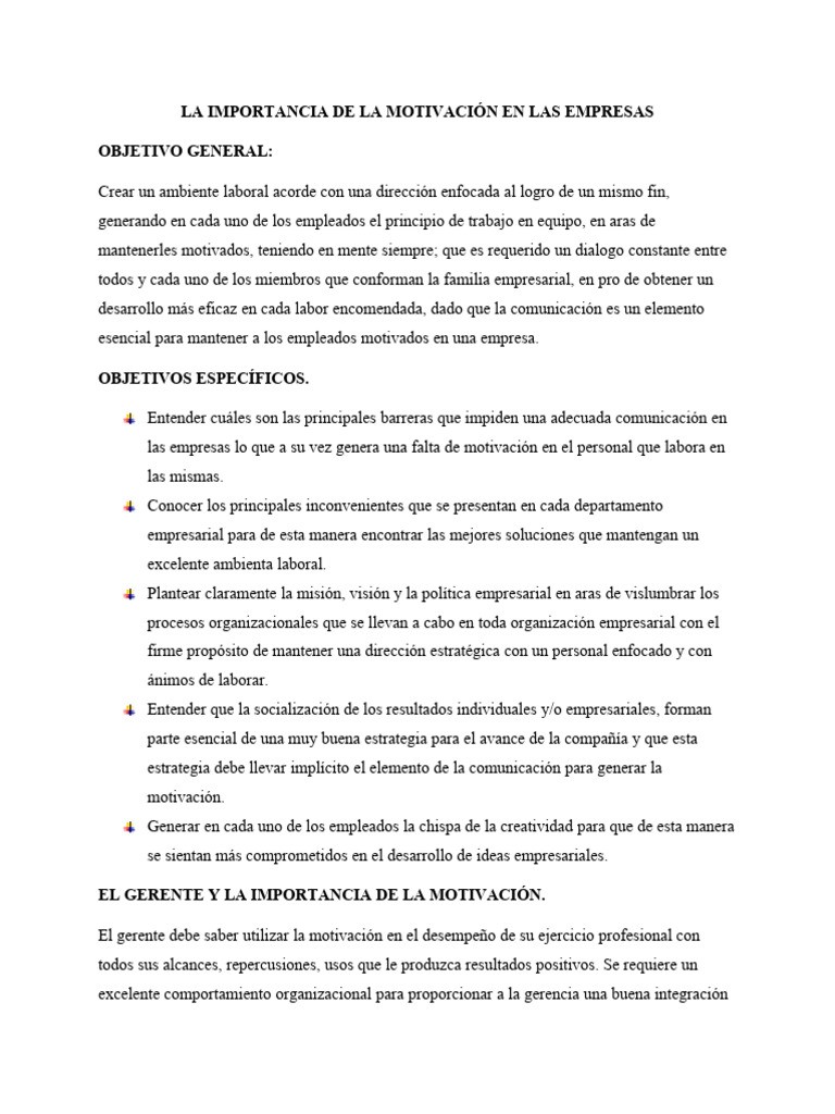 Motivación en el Entorno Empresarial | PDF | Motivación | Motivacional