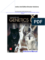 Concepts of Genetics 2nd Edition Brooker Solutions Manual