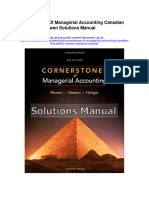 Cornerstones of Managerial Accounting Canadian 3rd Edition Mowen Solutions Manual