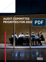 Audit Committe Priorities 2022