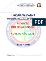 Proyecto Interdisciplinario 9no IP IIQ