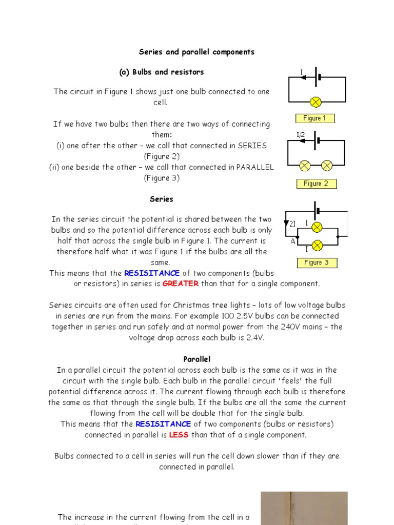 Series and Parallel Components | PDF | Series And Parallel Circuits ...