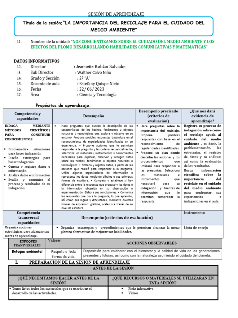 22-06 La Importancia Del Reciclaje para El Cuidado Del Medio Ambiente ...