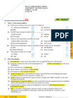 IX CT PART-B CH-1 Assignment - Solution