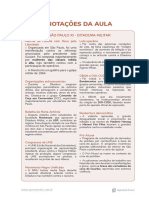 História Regional - Anotações Das Aulas - História de São Paulo XI - Ditadura Militar