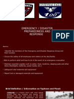 Emergency Disaster Preparedness and Response Maa