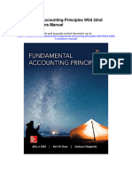 Fundamental Accounting Principles Wild 22nd Edition Solutions Manual